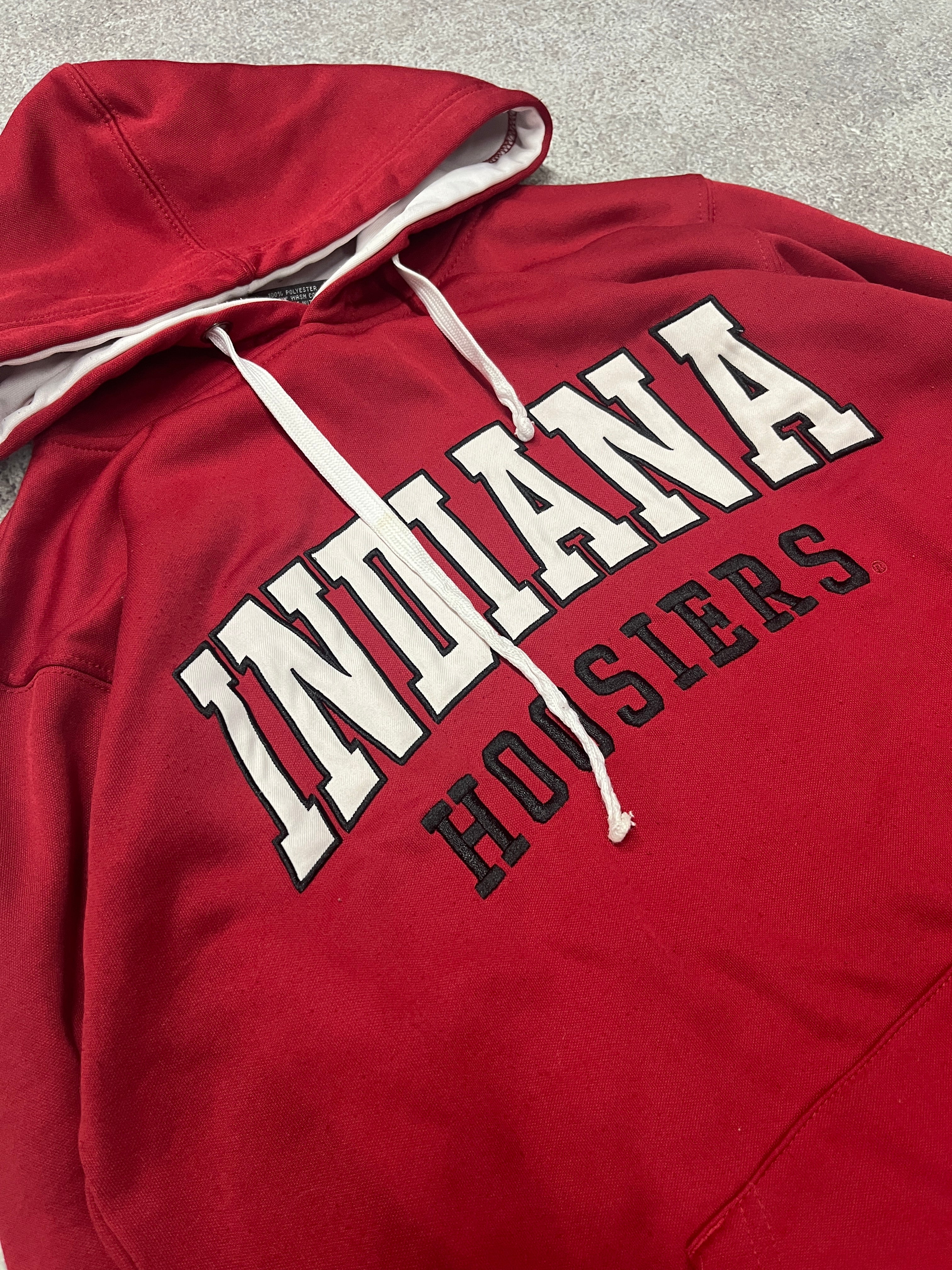 Vintage Indiana Hoosiers Hoodie Red // Small - RHAGHOUSE VINTAGE