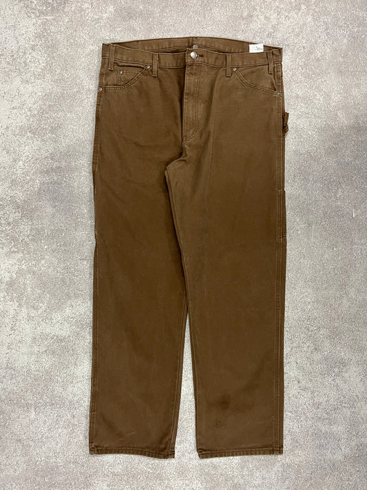 Vintage Dickies Carpenter Pants Brown // W40 L32 - RHAGHOUSE VINTAGE