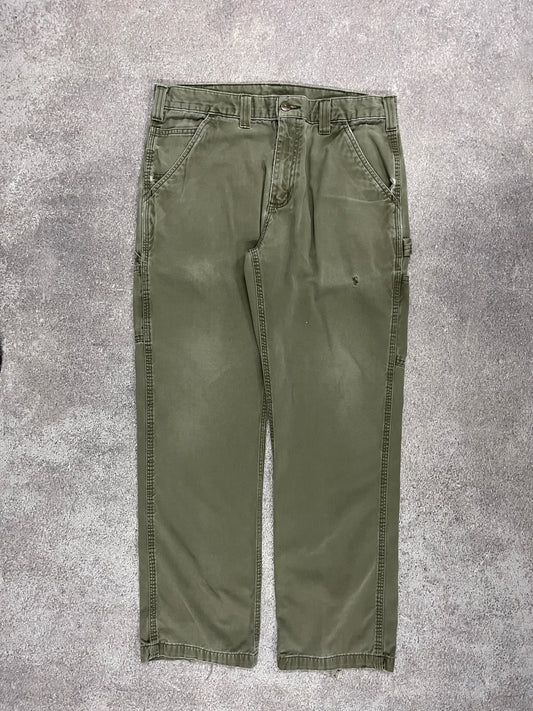 Vintage Carhartt Carpenter Pants Green // W34 L29 - RHAGHOUSE VINTAGE