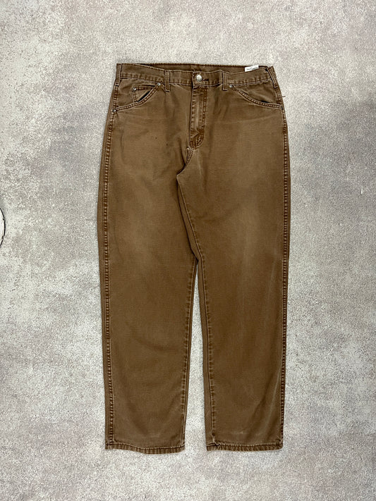 Vintage Dickies Carpenter Pants Brown // W36 L31 - RHAGHOUSE VINTAGE