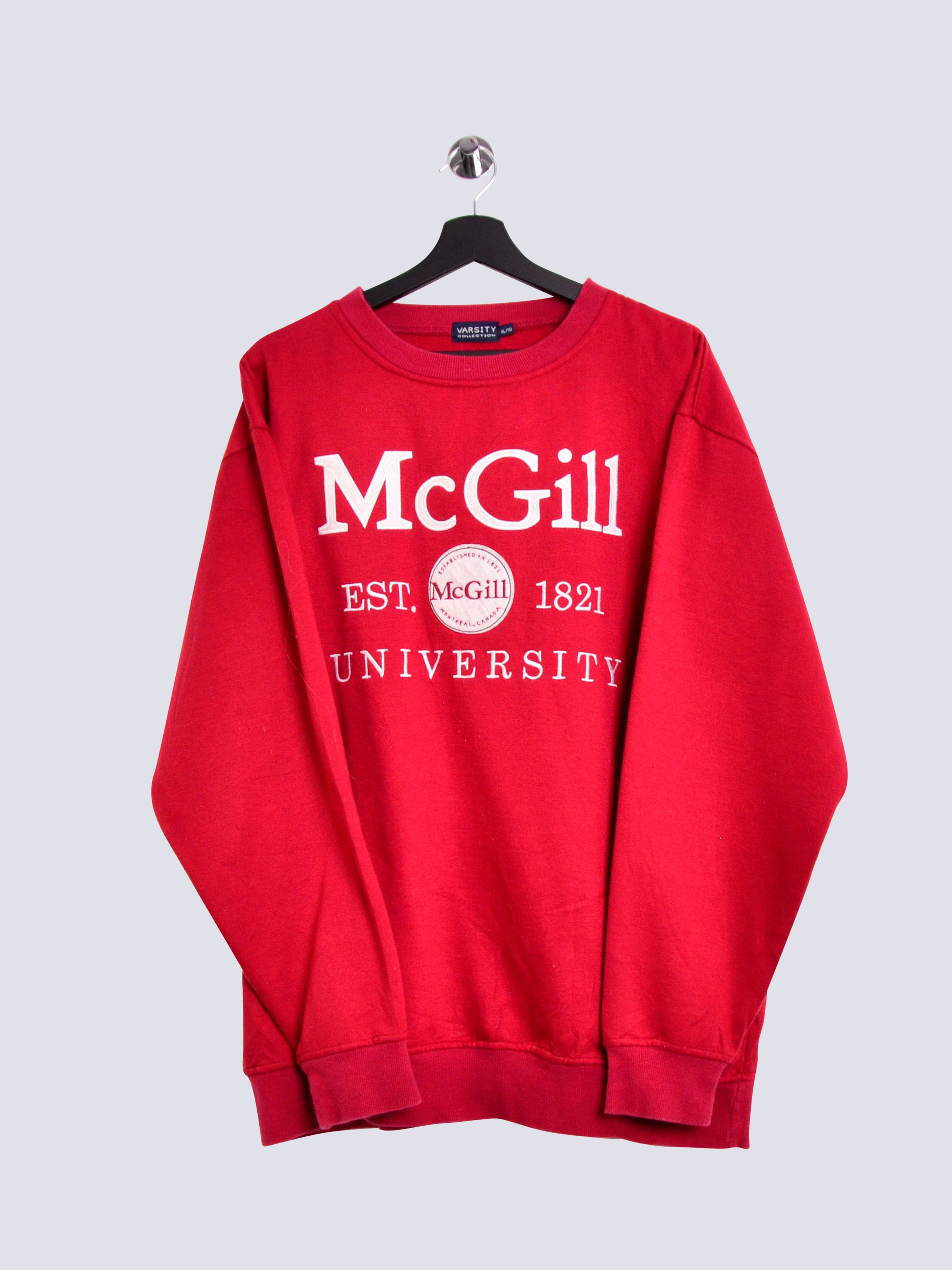 McGill University Sweatshirt Red // Large - RHAGHOUSE VINTAGE