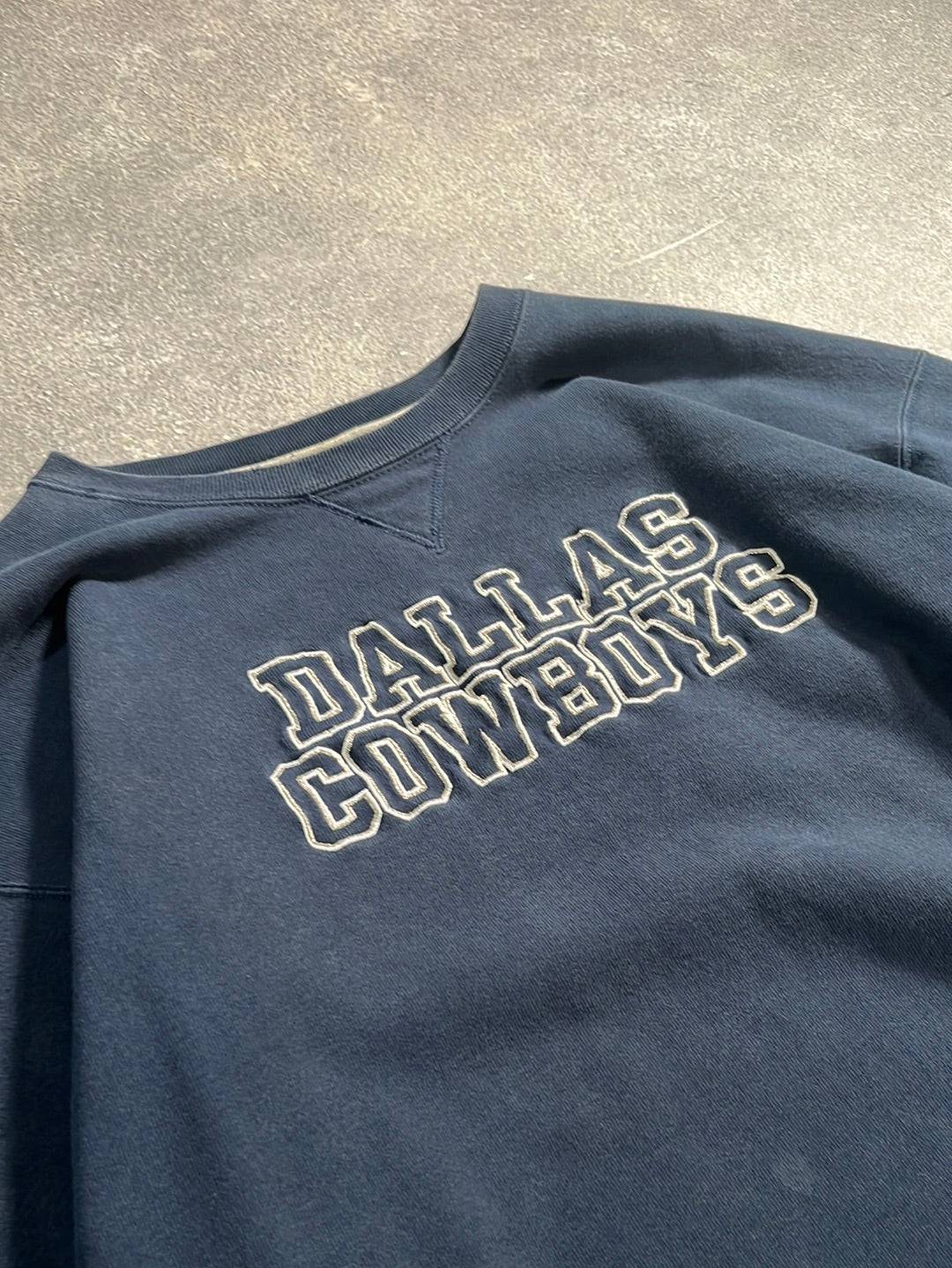 Vintage Dallas Cowboys Sweater Blue  // Large - RHAGHOUSE VINTAGE