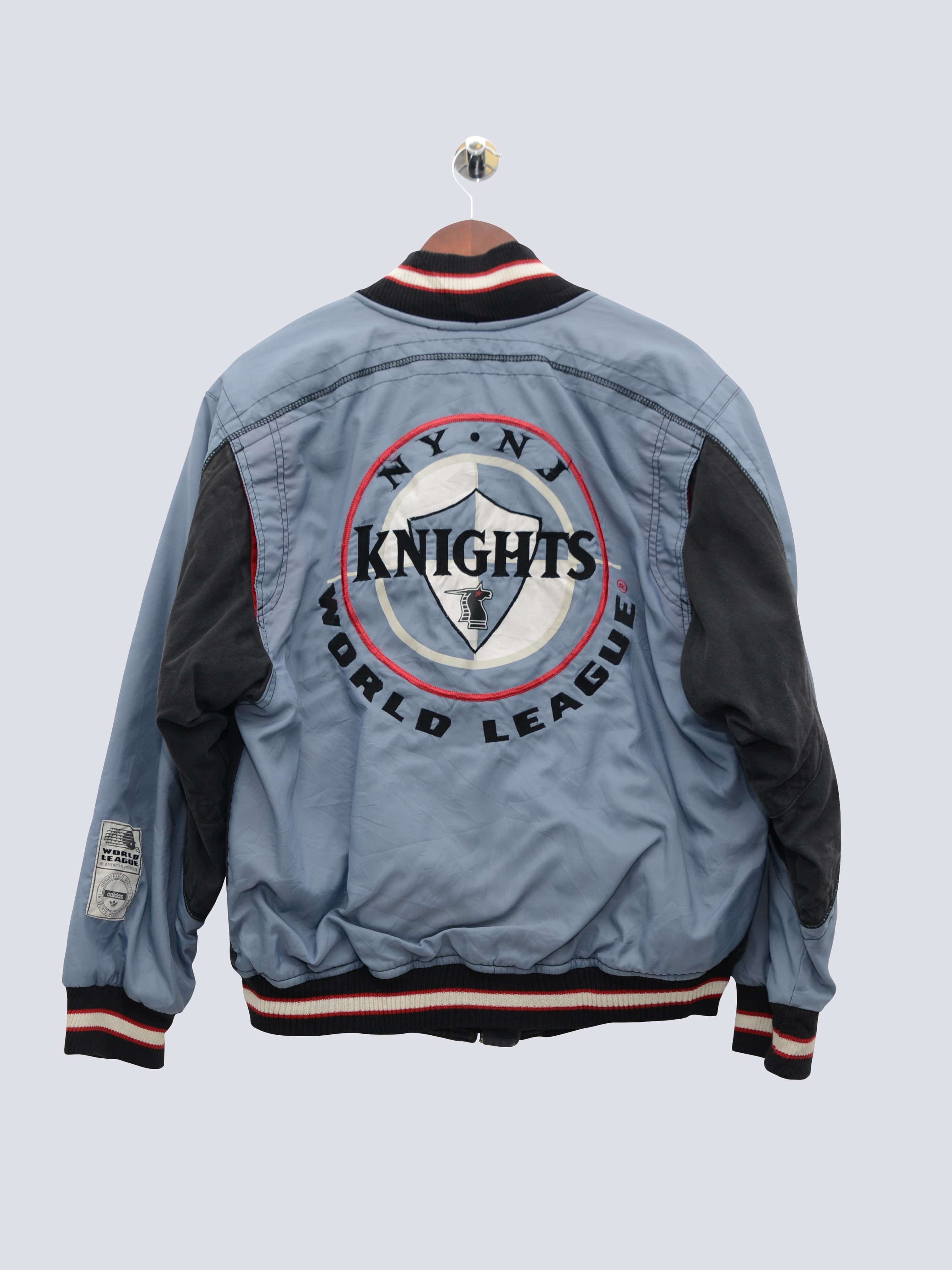 Adidas New York Knight Jacket Black // Small - RHAGHOUSE VINTAGE
