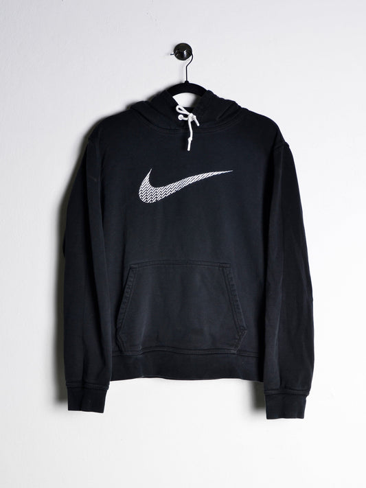 Nike Embroidered Swoosh Hoodie Black // Small - RHAGHOUSE VINTAGE