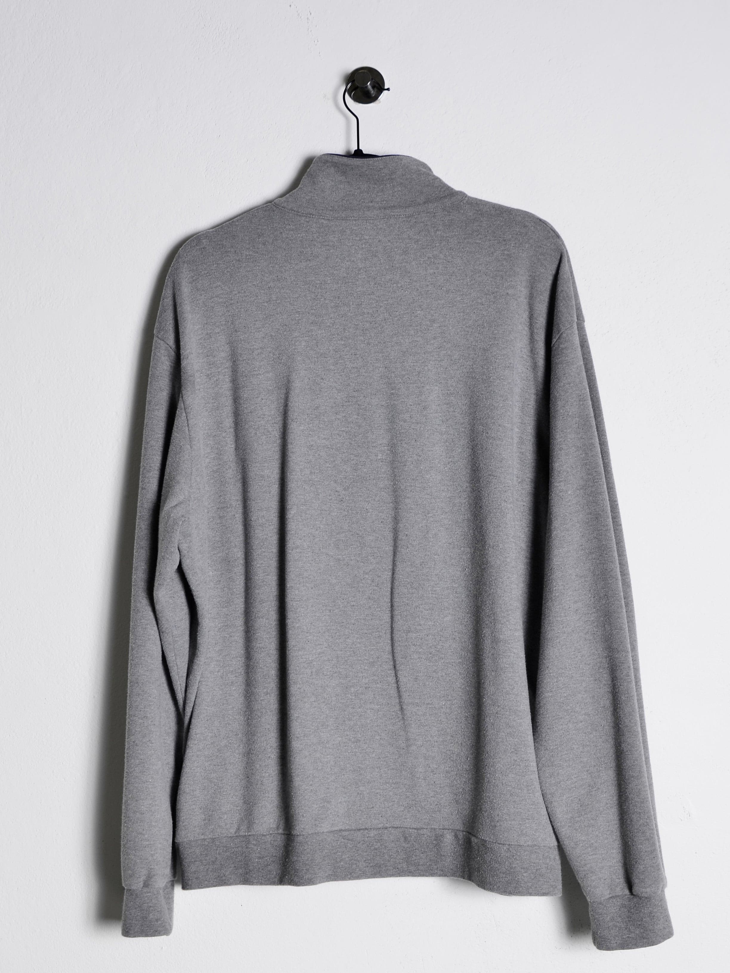 Ralph Lauren Quarter Zip Sweatshirt Grey // X-Large - RHAGHOUSE VINTAGE