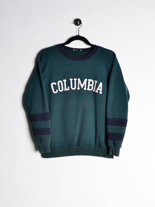 Columbia Spellout Sweatshirt Green // X-Small - RHAGHOUSE VINTAGE