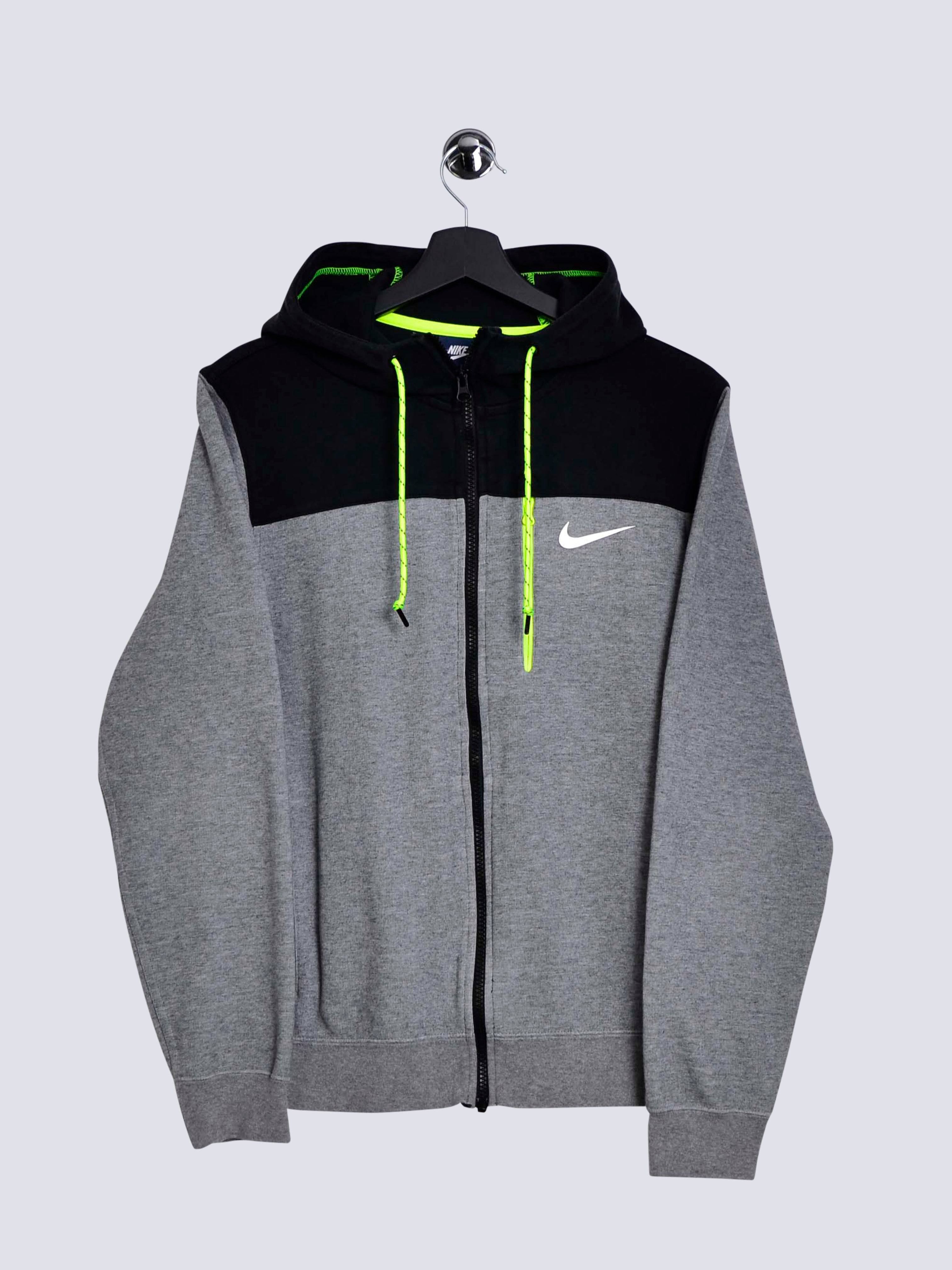 Nike Small Logo Zip Hoodie Grey // X-Small - RHAGHOUSE VINTAGE