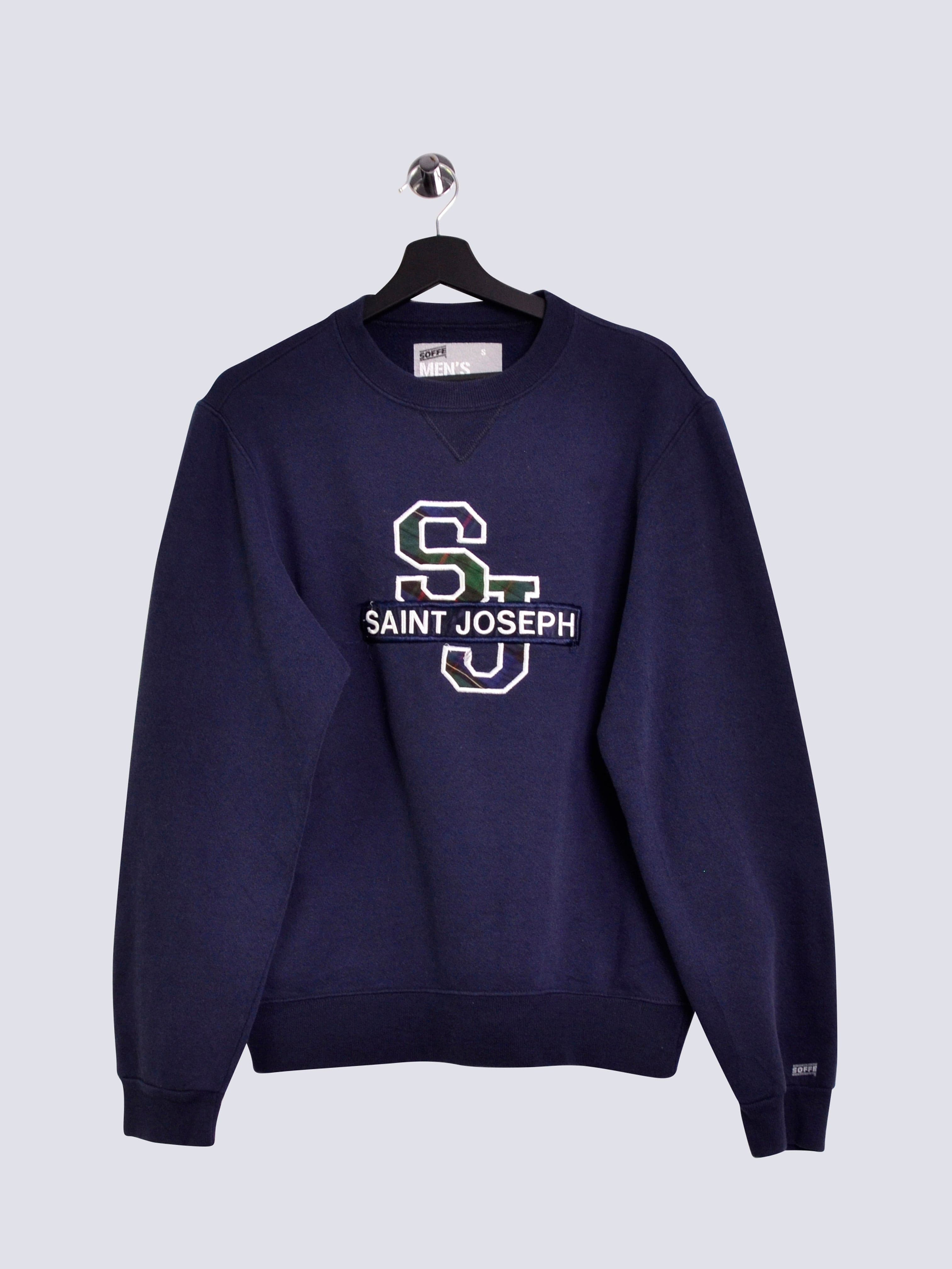Saint Joseph University Sweatshirt Blue // X-Small - RHAGHOUSE VINTAGE