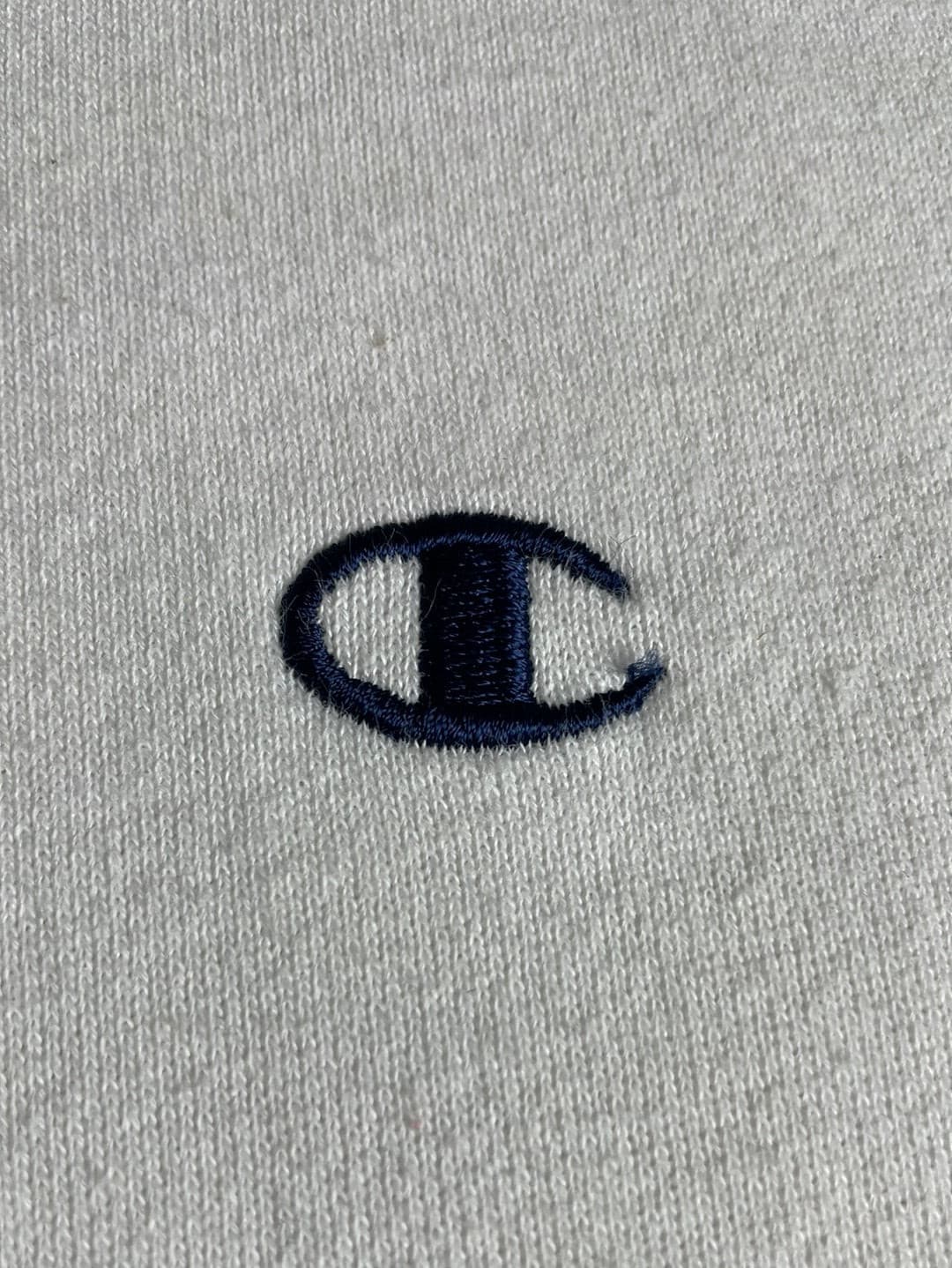 Vintage Champion Embroidered Logo Sweatshirt White // X-Small - RHAGHOUSE VINTAGE