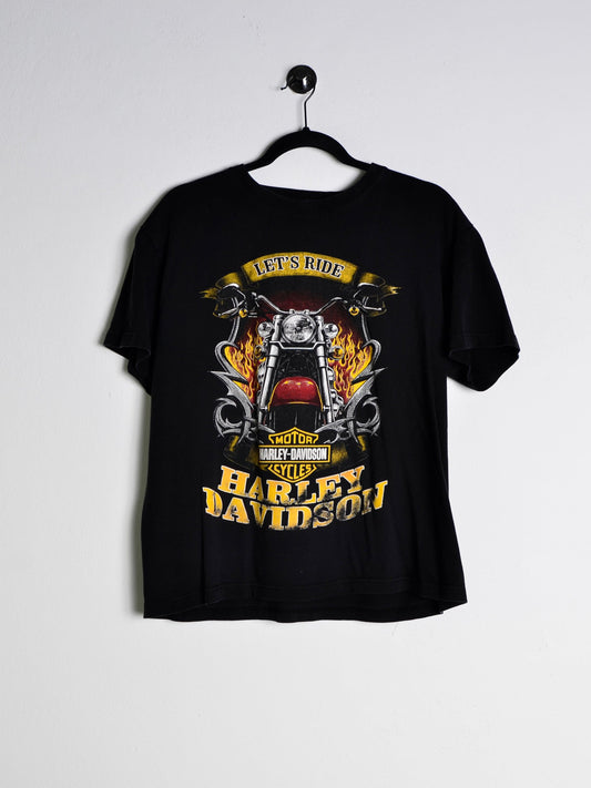 Vintage Harley Davidson „Let‘s Ride“ Tee Black // X-Small - RHAGHOUSE VINTAGE