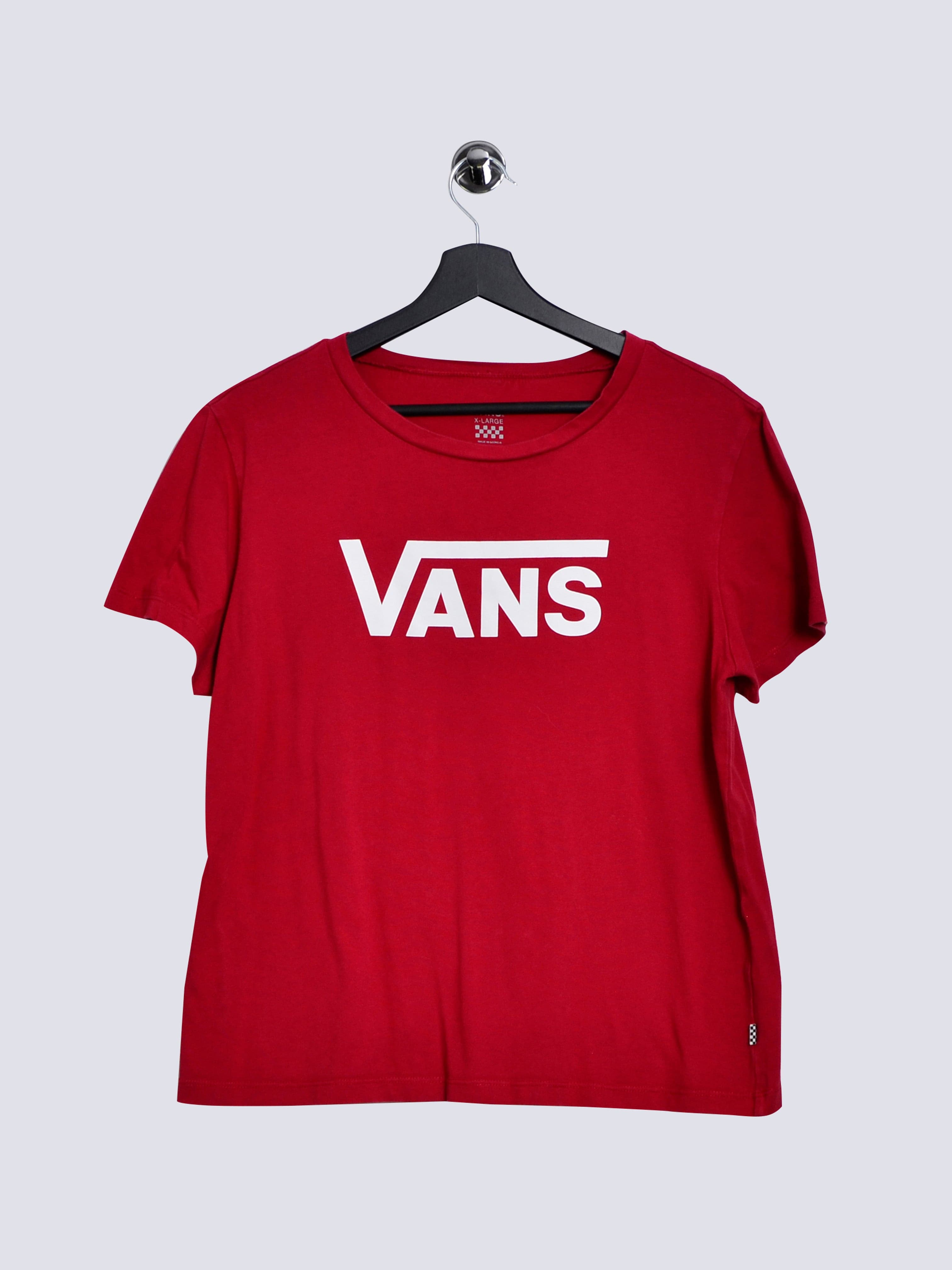 Vans Big Logo Womens Shirt Red // XXS - RHAGHOUSE VINTAGE