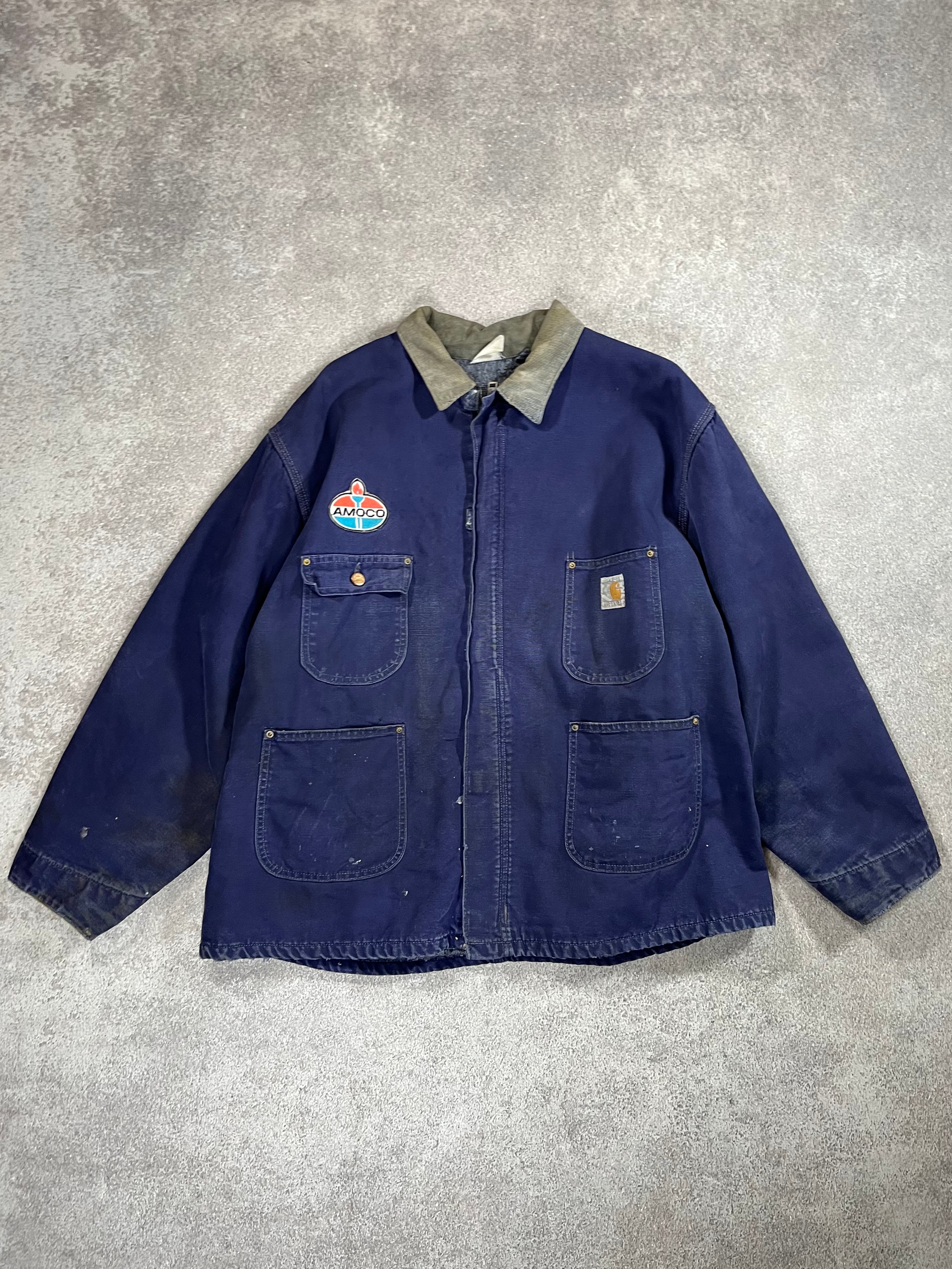 Carhartt Work Jacket Blue // X-Large - RHAGHOUSE VINTAGE