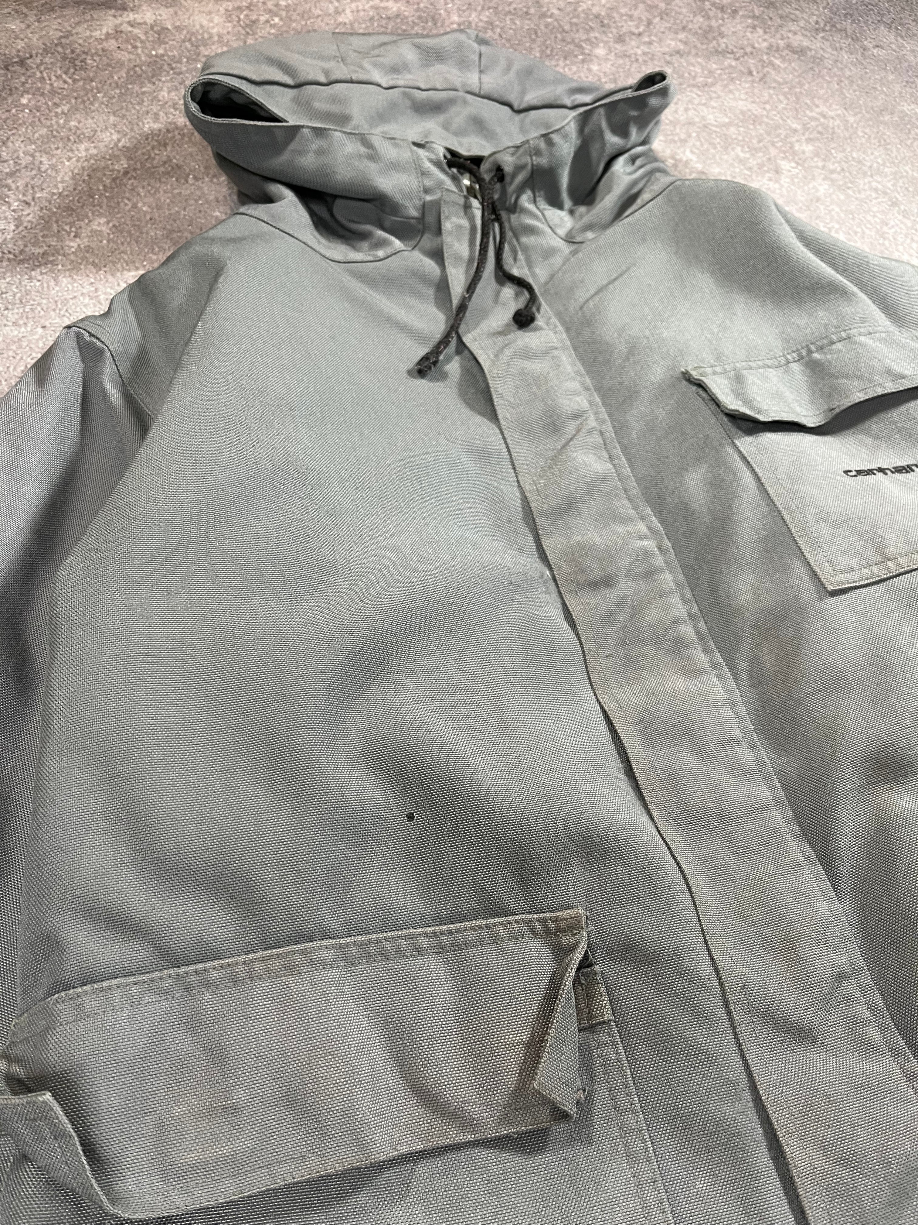 Carhartt Parker Jacket Grey // X-Large - RHAGHOUSE VINTAGE