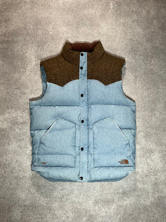 The North Face 700 Puffer Vest Blue // Medium - RHAGHOUSE VINTAGE