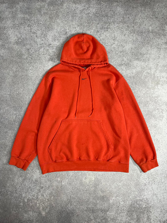 Vintage Nike Hoodie Orange // Medium - RHAGHOUSE VINTAGE