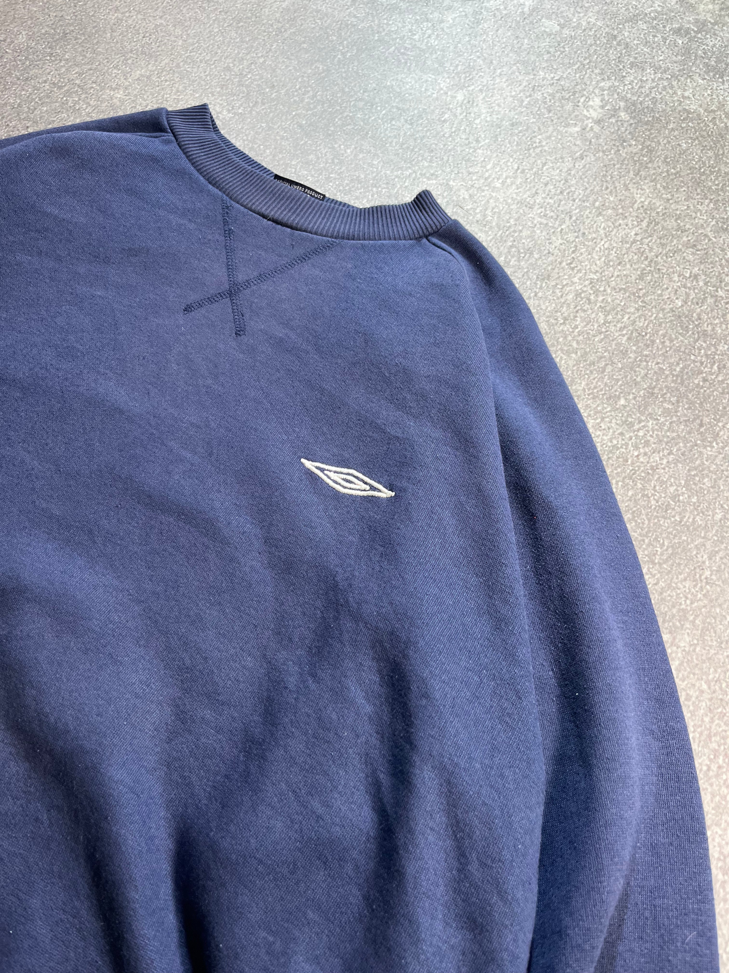 Vintage Umbro Sweater Blue  // Medium - RHAGHOUSE VINTAGE