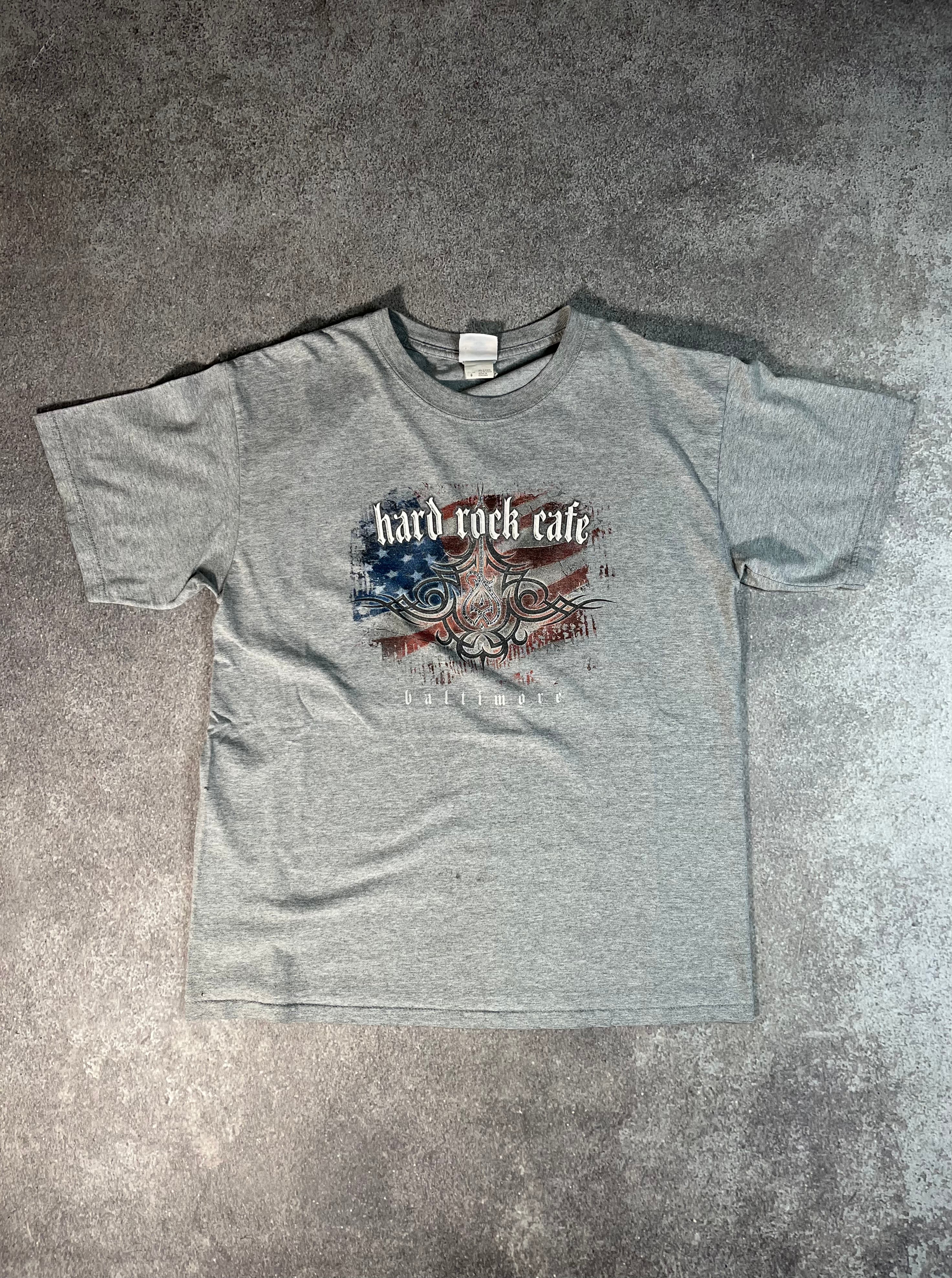 Hard Rock Cafe Baltimore Shirt Grey // Large - RHAGHOUSE VINTAGE