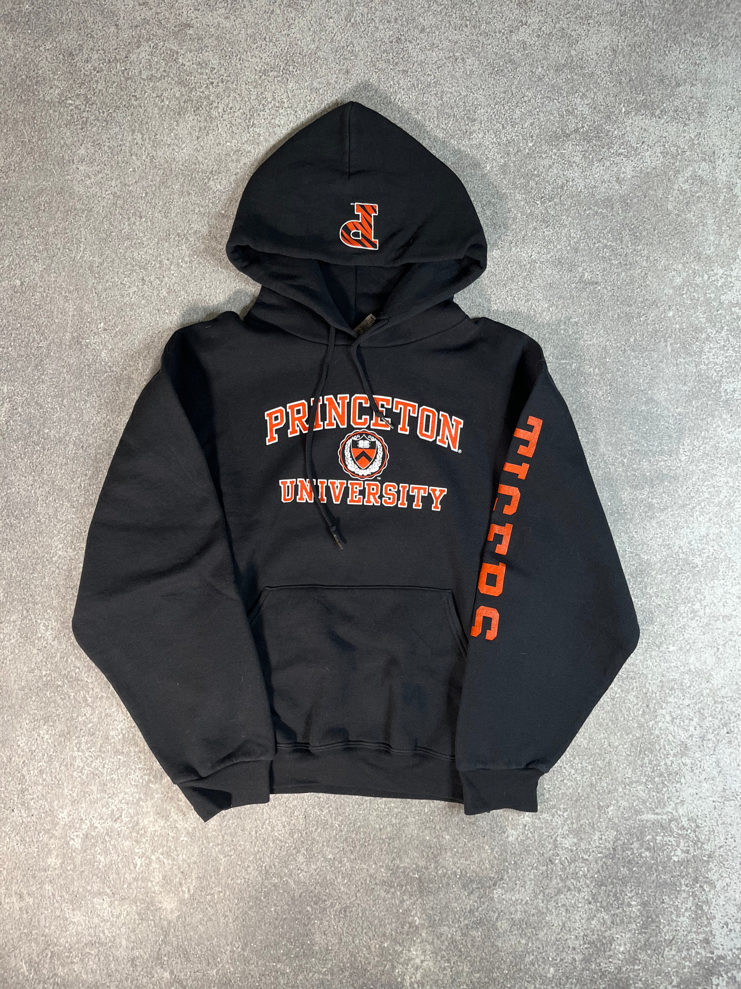 Princeton University Tigers Hoodie Black // X-Small - RHAGHOUSE VINTAGE