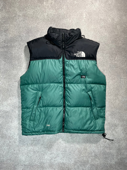 The North Face 700 Puffer Vest Green // Large - RHAGHOUSE VINTAGE