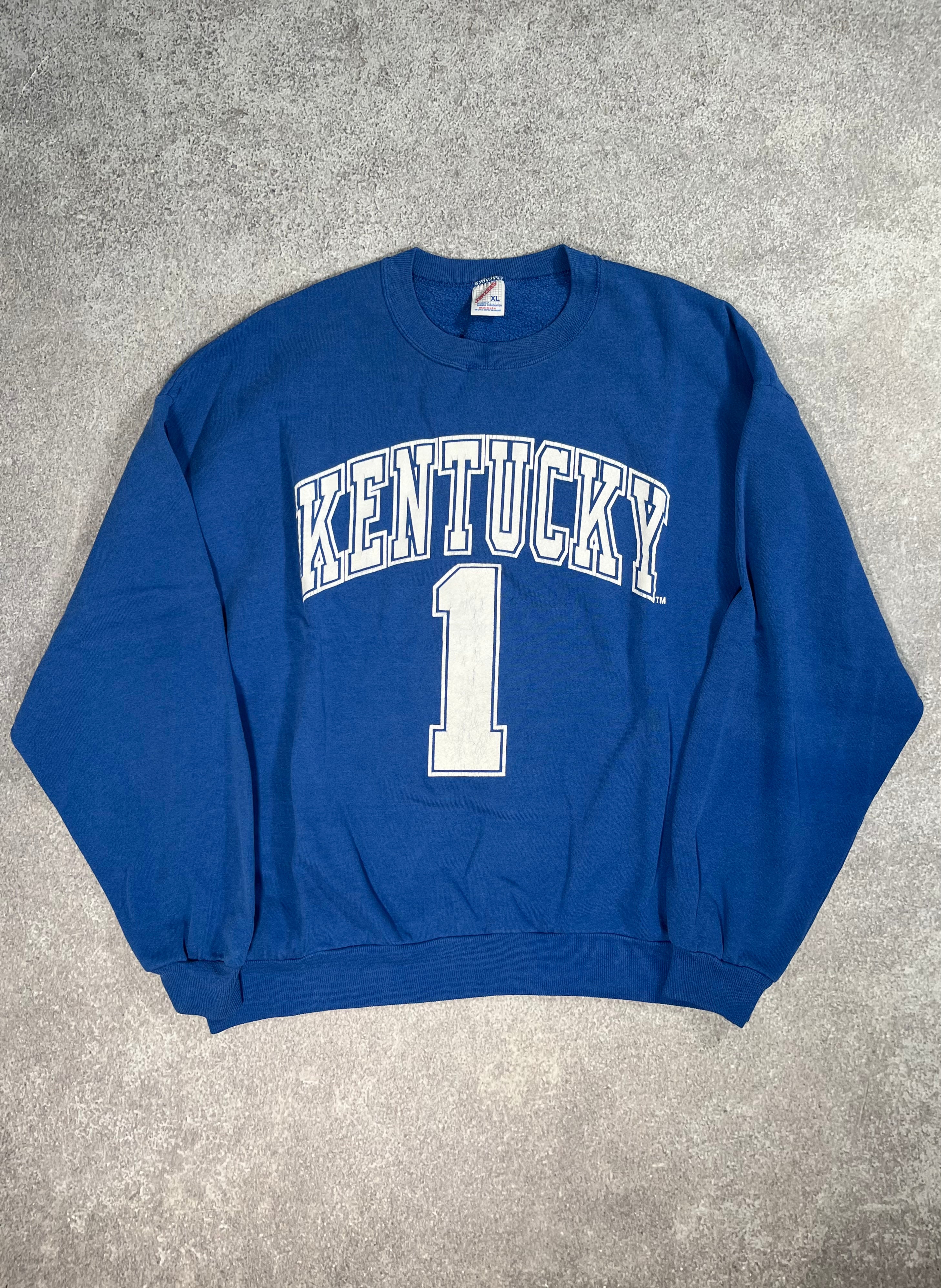 Kentucky No.1 Logo Sweatshirt Blue // Medium - RHAGHOUSE VINTAGE