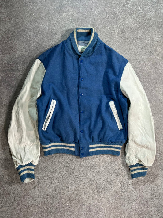 Vintage America Boy Varsity Jacket Blue // Small - RHAGHOUSE VINTAGE