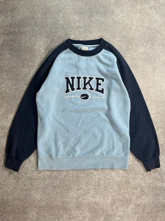 Vintage Nike Sweater Blue  // Small - RHAGHOUSE VINTAGE