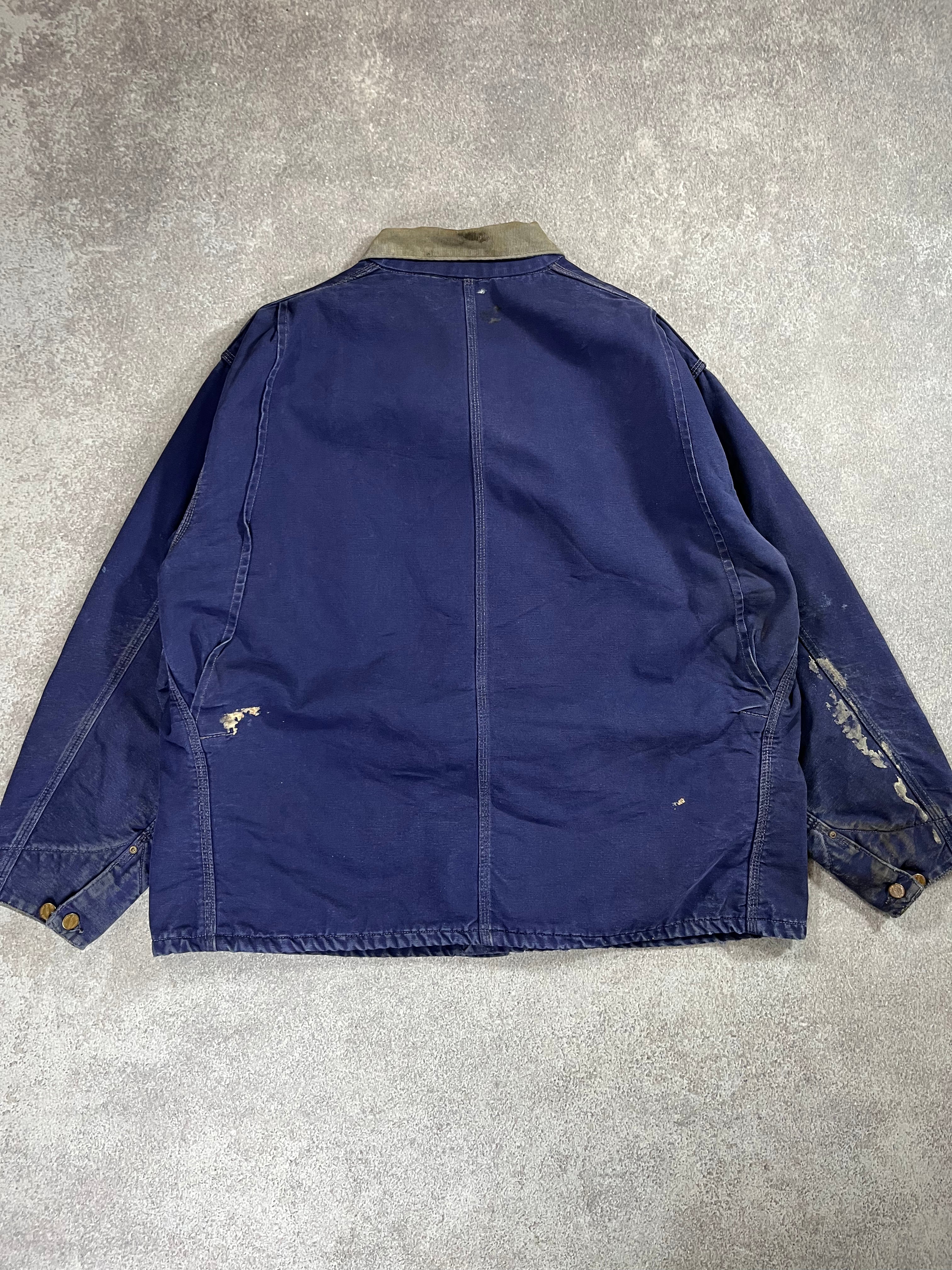 Carhartt Work Jacket Blue // X-Large - RHAGHOUSE VINTAGE