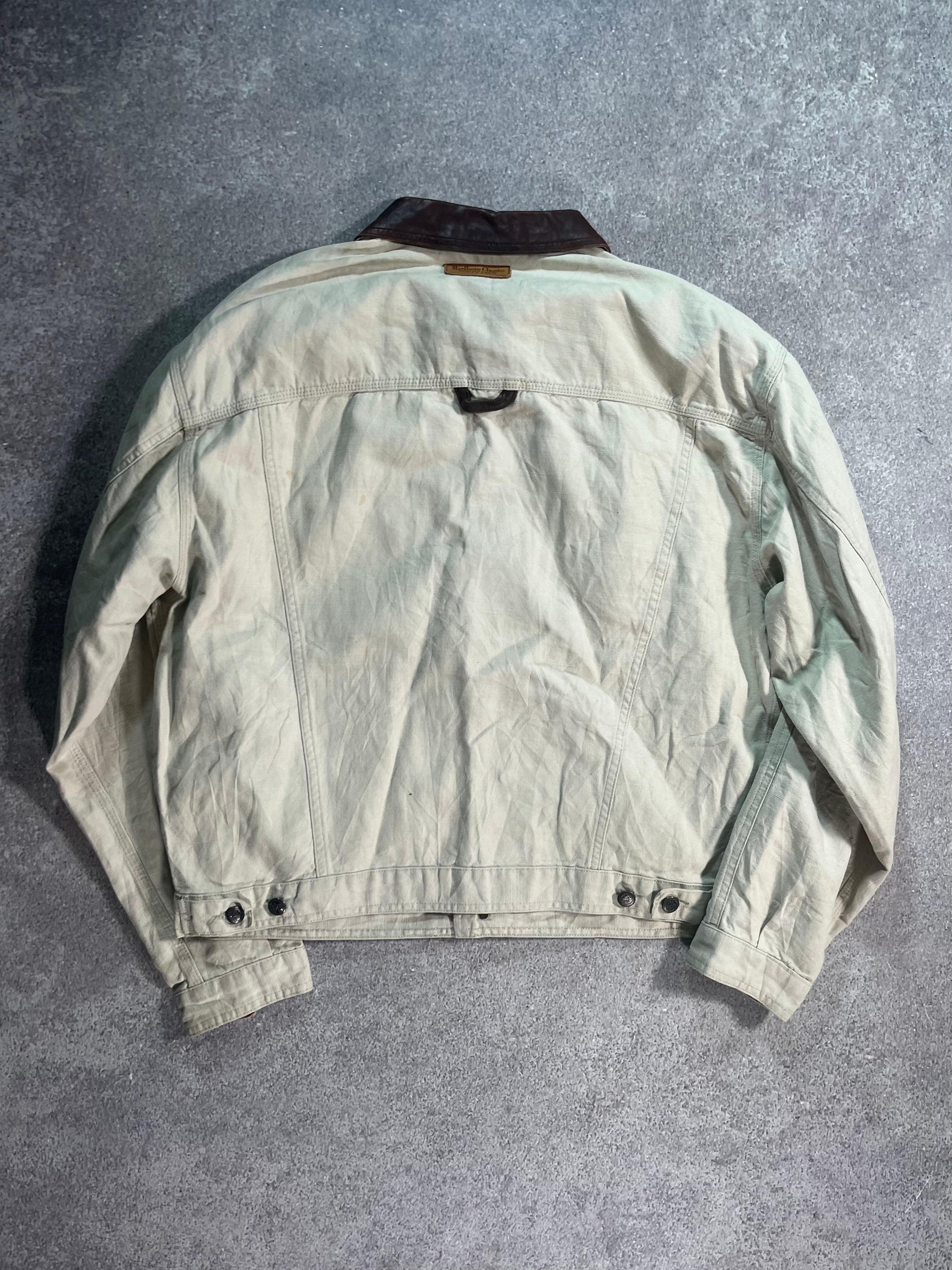 Vintage Marlboro Denim Jacket White // Medium - RHAGHOUSE VINTAGE