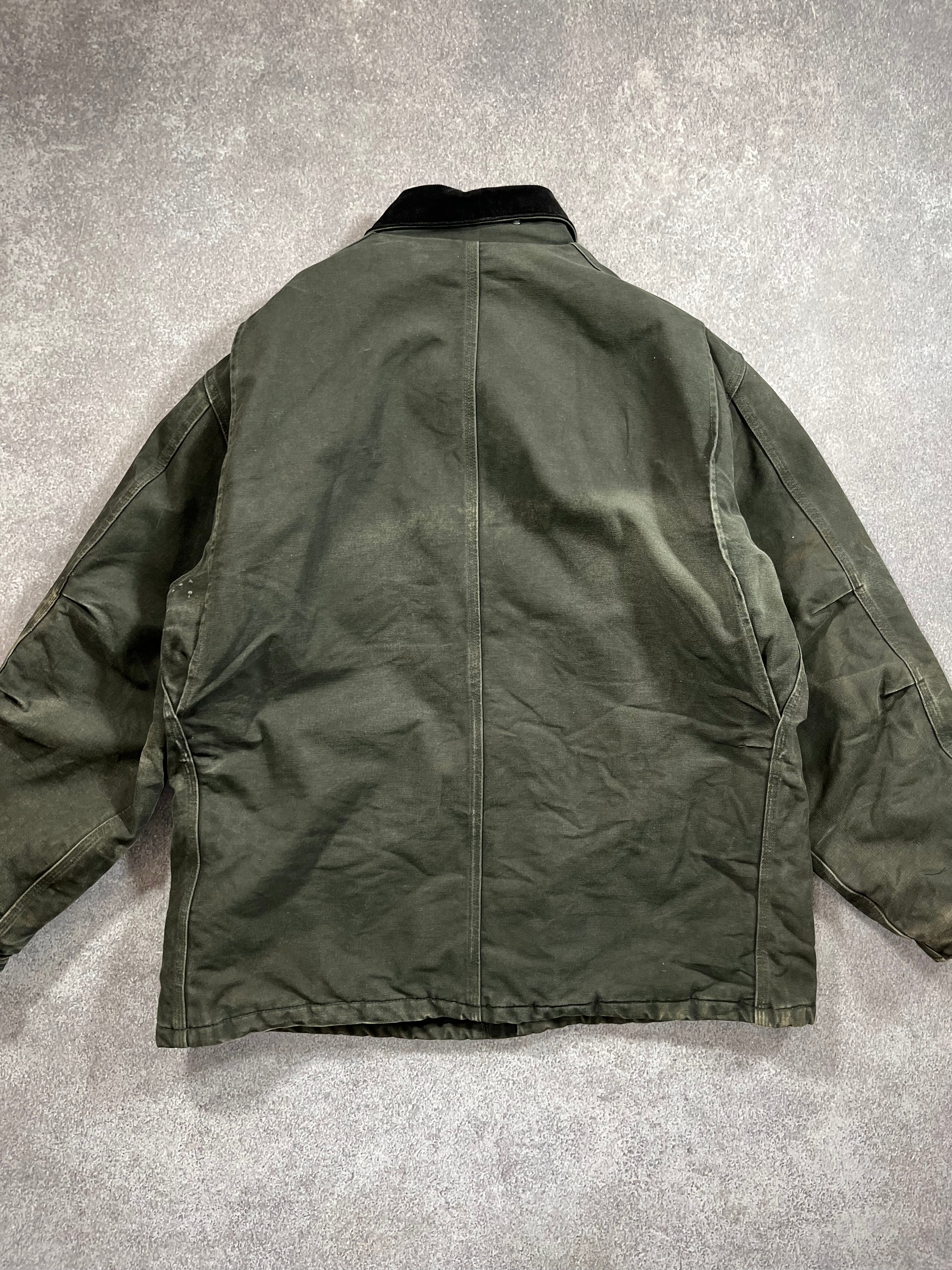 Carhartt Chore Coat Jacket Green // X-Large - RHAGHOUSE VINTAGE