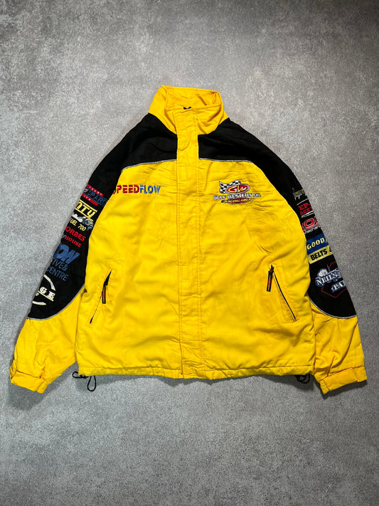 Racing Jacket SpeedFlow Multicolor // Medium - RHAGHOUSE VINTAGE